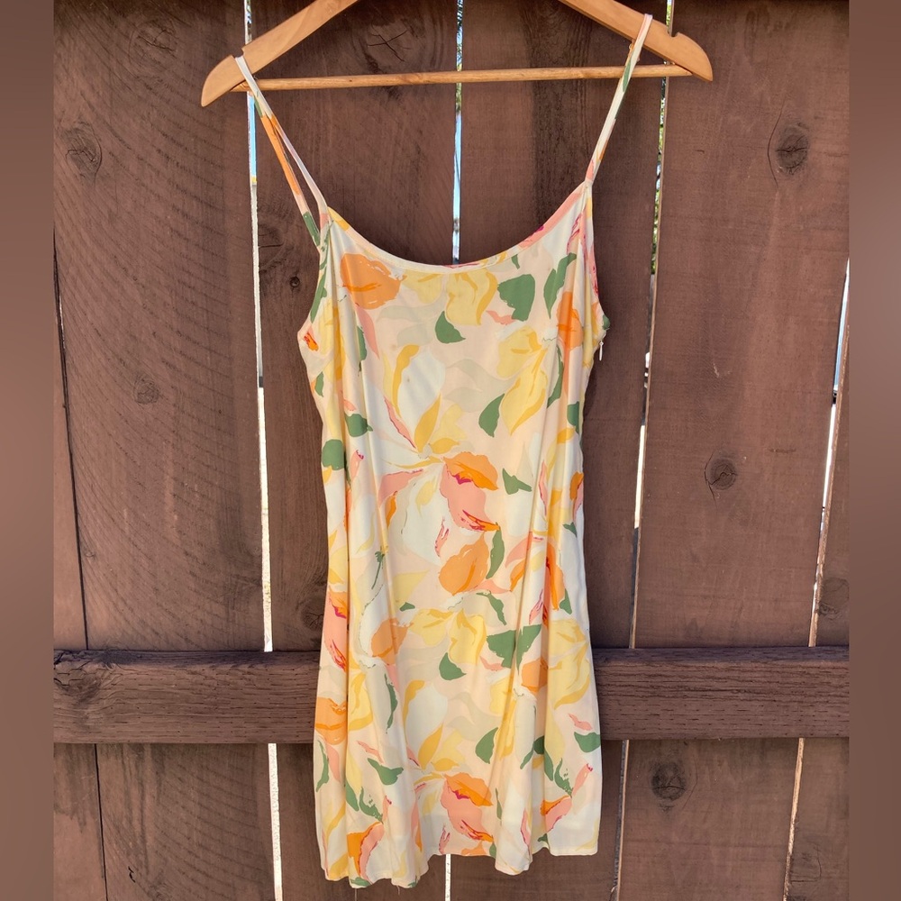 Rhythm Cream and Yellow Floral Dress